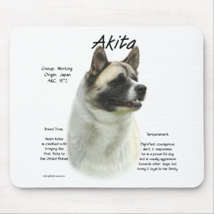 Geschichtsentwurf Akitas (Pinto) Mousepad
