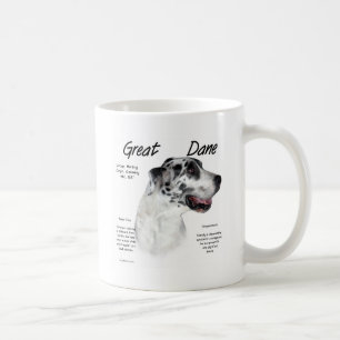 Geschichtsentwurf der Dogge-(Harlekin) Kaffeetasse