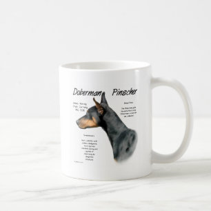 Geschichtsentwurf Dobermannpinscher-(Schwarzes) Kaffeetasse