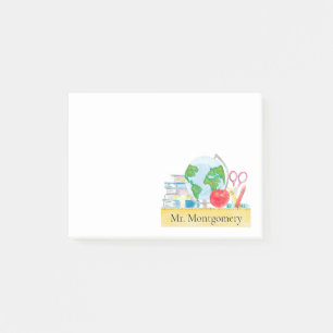 Geschichtsgeografie-Lehrer Post-it Klebezettel