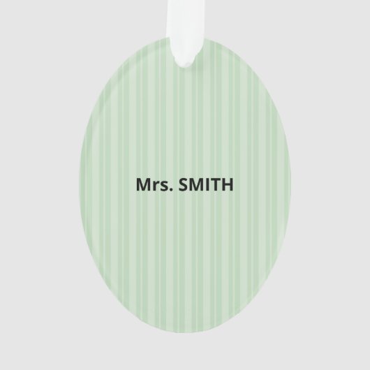 Geschichtslehrer Danke, Apple Ornament (Rückseite)