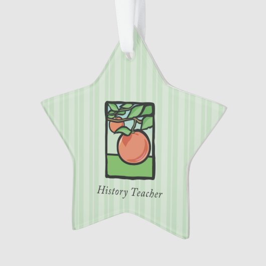 Geschichtslehrer Danke, Apple Ornament (Vorderseite)