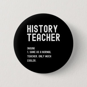 Geschichtslehrer definiert ersten Schultag Button