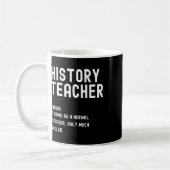 Geschichtslehrer Definition Erster Schultag  Kaffeetasse (Links)