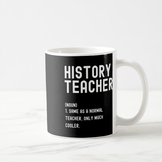 Geschichtslehrer Definition Erster Schultag  Kaffeetasse (Rechts)