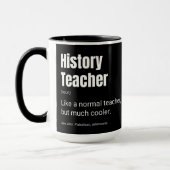 Geschichtslehrer Funny Professor Definition Tasse (Links)