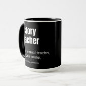 Geschichtslehrer Funny Professor Definition Tasse (Vorderseite Links)