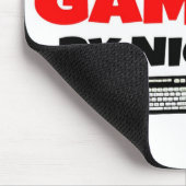 Geschichtslehrer Gamer Mousepad (Ecke)