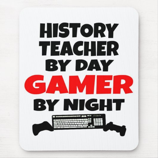 Geschichtslehrer Gamer Mousepad (Vorne)