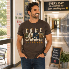 Geschichtslehrer Gänse Akademisches Cottagecore Vi T-Shirt