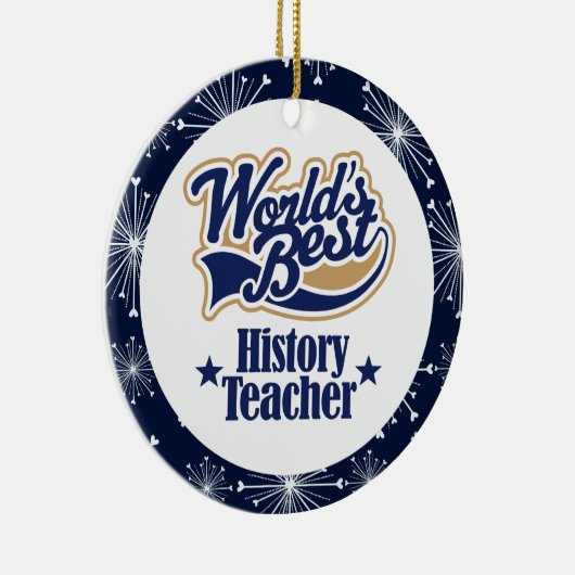 Geschichtslehrer-Geschenk-Verzierung Keramik Ornament (Rechts)