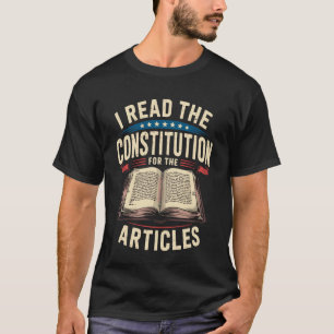 Geschichtslehrer Ich las die Verfassung wegen Arti T-Shirt