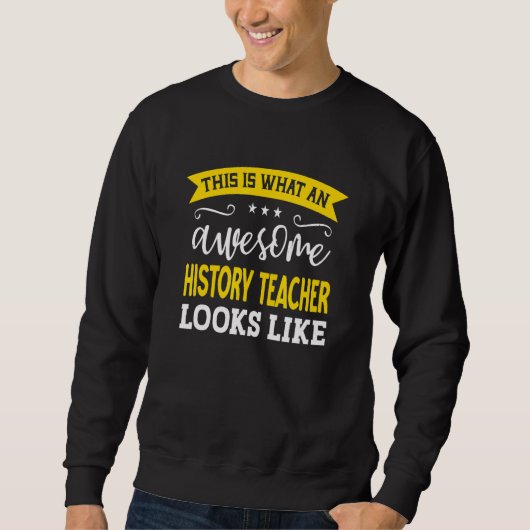 Geschichtslehrer Job Titel Mitarbeiter Arbeiter Ge Sweatshirt (Vorderseite)