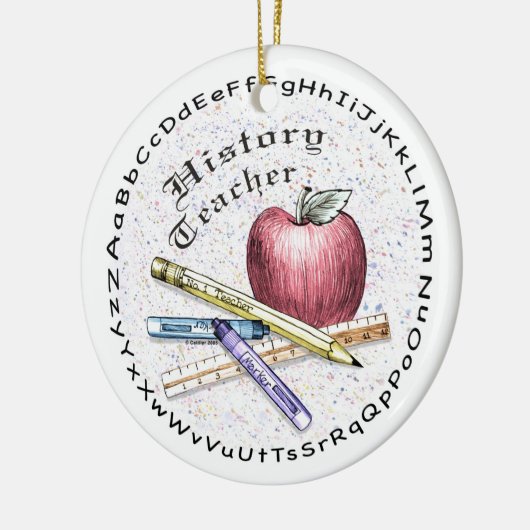 Geschichtslehrer Keramikornament (Links)