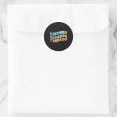 Geschichtslehrer Sozialstudien Runder Aufkleber (Tasche)