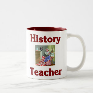 Geschichtslehrer-Tasse Zweifarbige Tasse