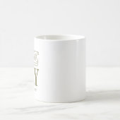 Geschichtslehrer-Typografie-Design Kaffeetasse (Mittel)