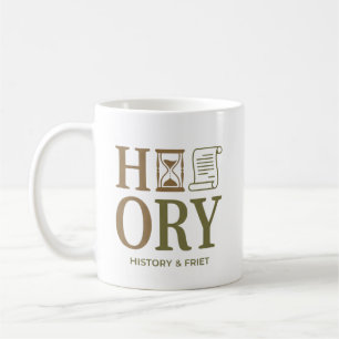 Geschichtslehrer-Typografie-Design Kaffeetasse