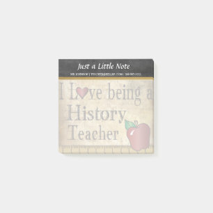 Geschichtslehrer Vintage-Stil Post-it Klebezettel