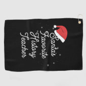 Geschichtslehrer Weihnachten Golfhandtuch (Horizontal)