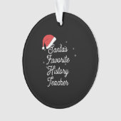 Geschichtslehrer Weihnachten Ornament (Vorderseite)