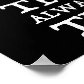 GeschichtslehrerInnen bringen immer die Vergangenh Poster (Ecke)