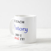 Geschichtsunterricht und Liebe Kaffeetasse (Vorderseite Links)