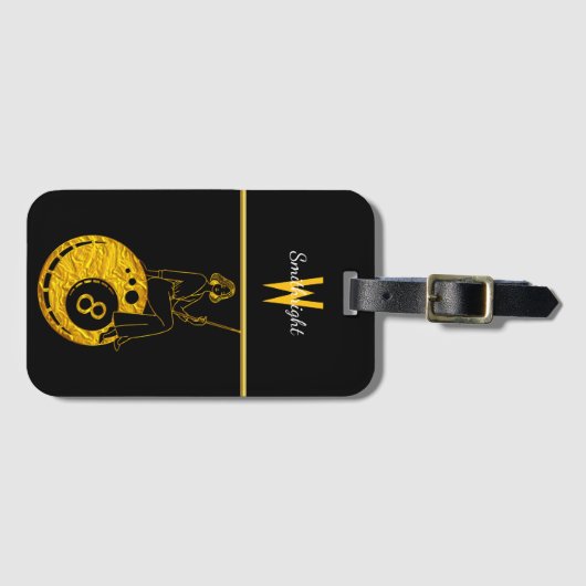 Geschick trifft Weisheit auf dem Tisch Gepäckanhänger (Vorderseite (Horizontal))