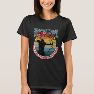 Geschicklichkeit mit dem traditionellen Bogenschie T-Shirt