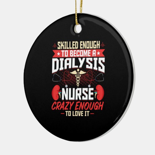 Geschickt genug, um Dialysekuren zu werden - Funny Keramik Ornament (Links)