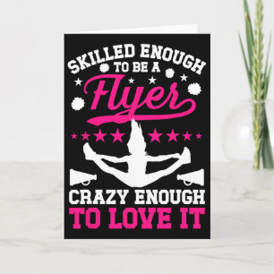Geschickt genug, um ein Cheer Flyer Cheerleader zu Karte