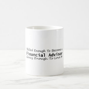 Geschickt genug, um ein Finanzberater verrückt zu Kaffeetasse
