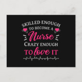Geschickt genug, um eine Krankenschwester verrückt Postkarte (Vorderseite)