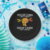 Geschickte Arbeit ist nicht billig - Geschenk am A Pappteller (Party)