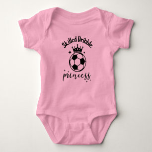 Geschickte Dribble Princess Soccer Baby Girl Niedl Baby Strampler