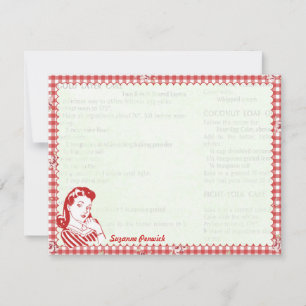 Geschickte Fünfzigerjahre Posie Gallone Mitteilungskarte