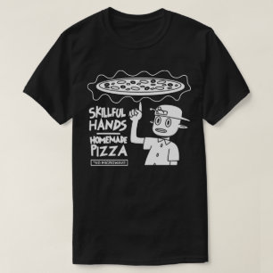Geschickte Hände hausgemachte Pizza T-Shirt