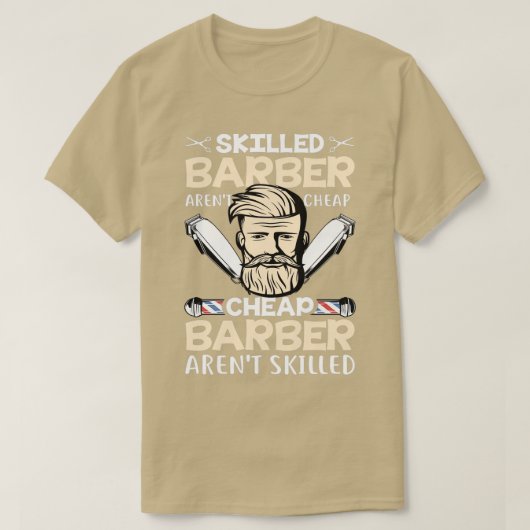Geschicktes Barber Arent Cheap Barber Zitat T-Shirt (Design vorne)