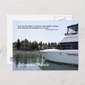 Geschicktes Segeln Postkarte (Vorne/Hinten)