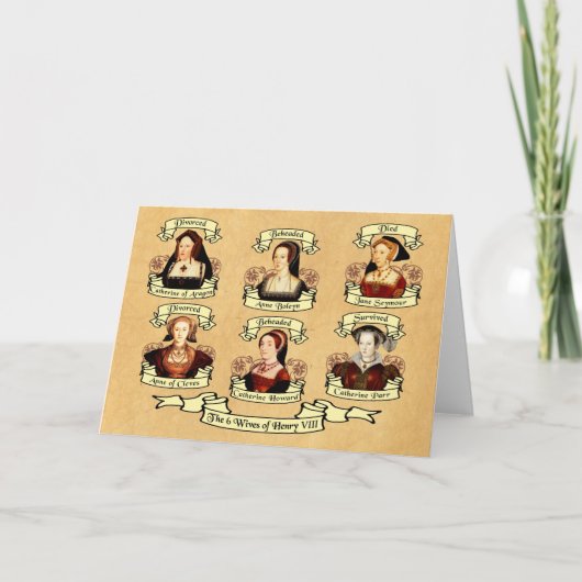 Geschieden, Beheaded, DIed... Ehefrauen von Henry Karte (Vorderseite)