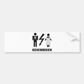 geschieden Ikone Autoaufkleber (Vorne)