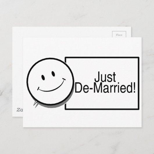 geschieden postkarte (Vorne/Hinten)