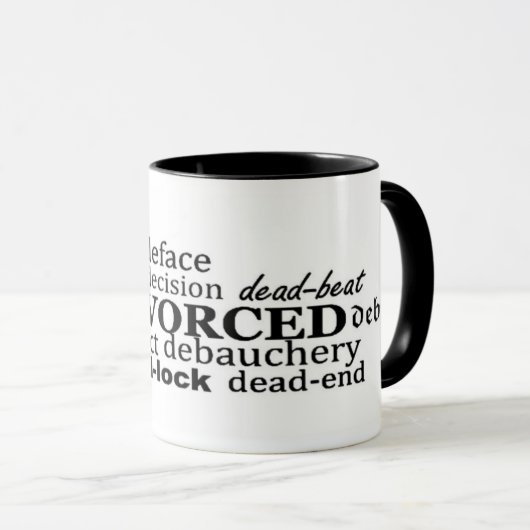 Geschieden! Tasse (VorderseiteRechts)