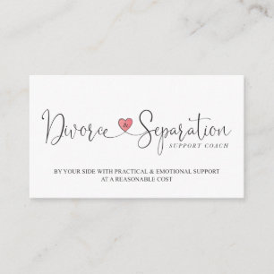 Geschieden und Separation Coach - Kundenspezifisch Visitenkarte