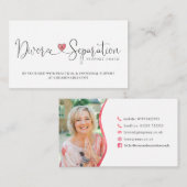 Geschieden und Separation Coach - Kundenspezifisch Visitenkarte (Vorne/Hinten)