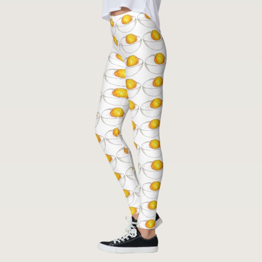 Geschiedene Eier Lebensmittel Feinschmecker Picnic Leggings (Links)