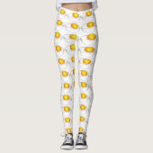 Geschiedene Eier Lebensmittel Feinschmecker Picnic Leggings (Vorderseite)