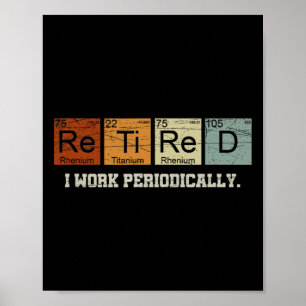 Geschiedener Chemielehrer Wissenschaft Rentengesch Poster
