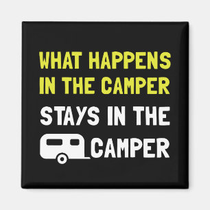 Geschieht bleibe im Camper Magnet
