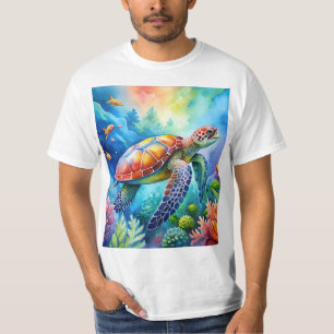 Geschilderte Meeresschildkröte T-Shirt